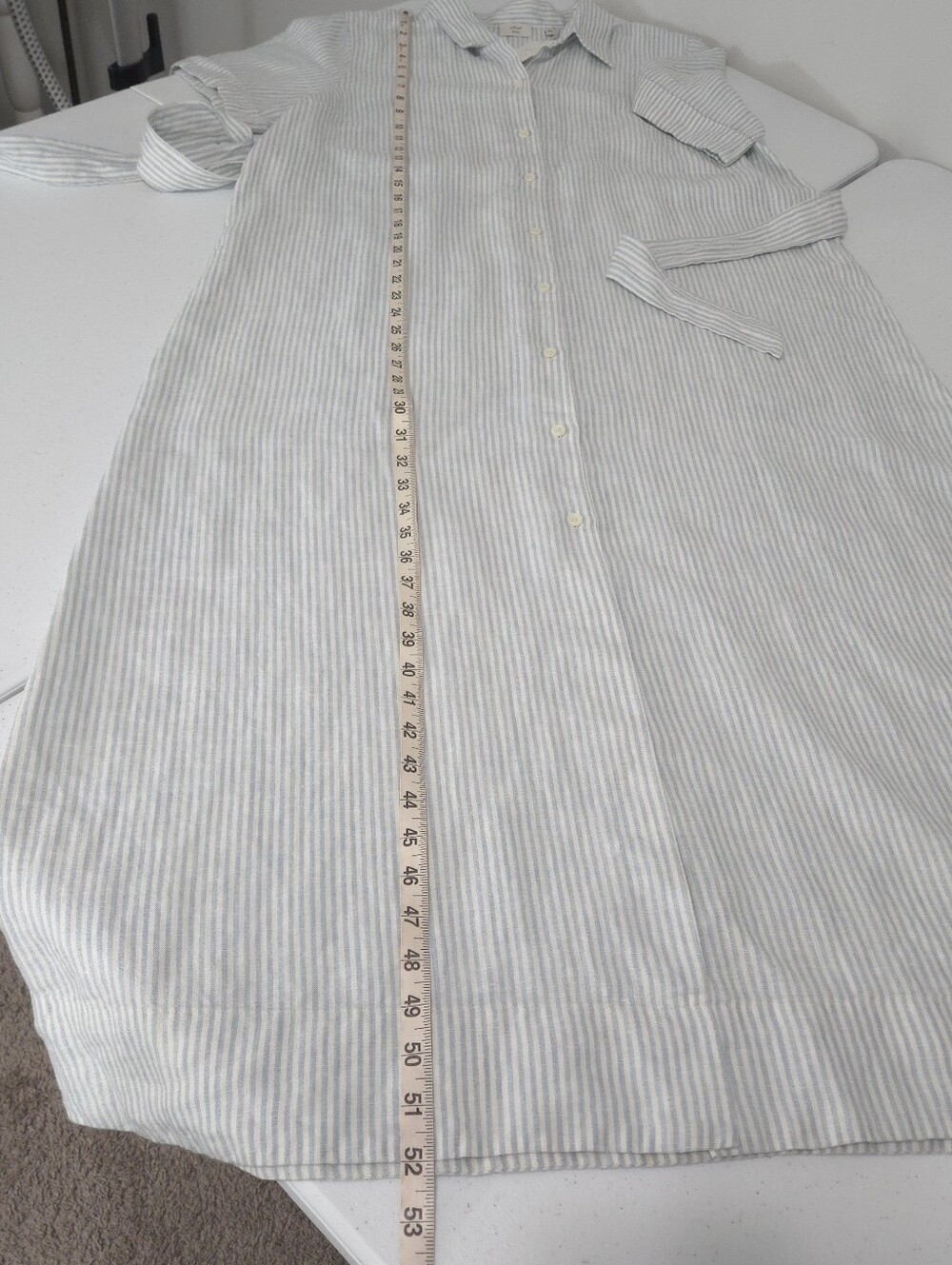Wilfred Aritzia Women's Eleta Linen Maxi Shirt Dress - Picture 12 of 12